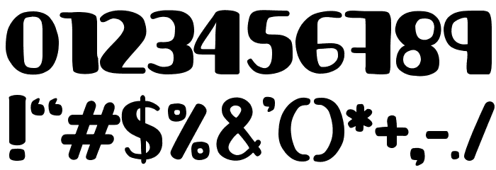 La unicaRegular Font OTHER CHARS