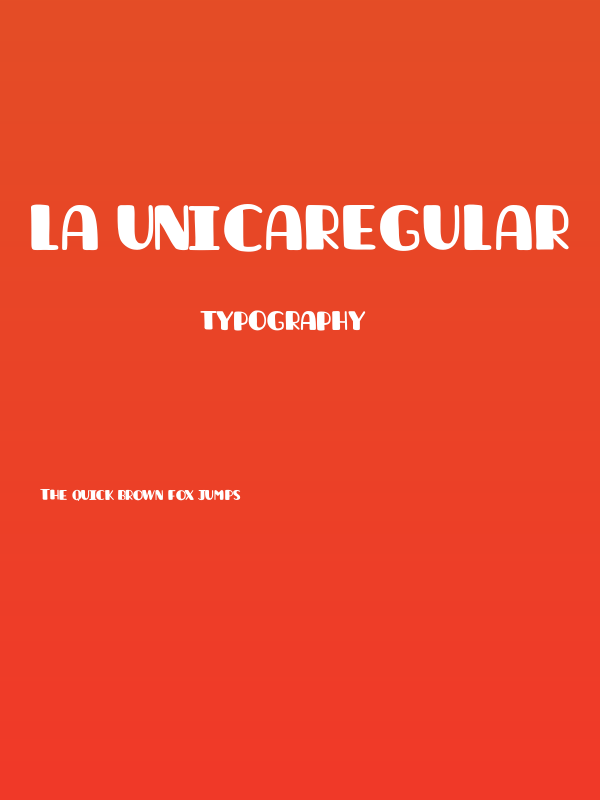 La unicaRegular Poster