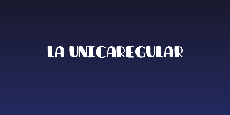 La unicaRegular Social Header
