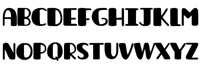 La unicaRegular Font LOWERCASE