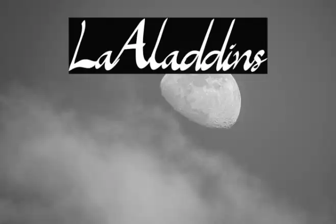 LaAladdins Font examples