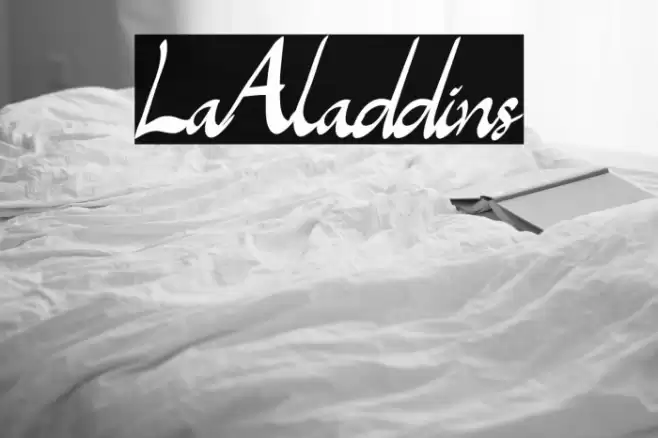 LaAladdins Font examples