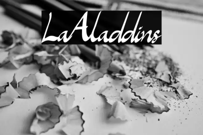 LaAladdins Font examples