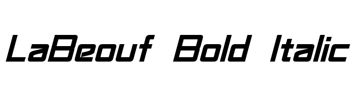 LaBeouf Bold Italic  Frei Schriftart Herunterladen