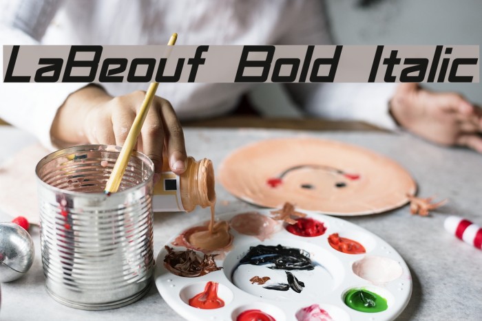 LaBeouf Bold Italic Font examples