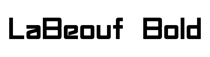 LaBeouf Bold Font