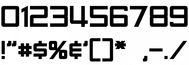 LaBeouf Bold Font OTHER CHARS