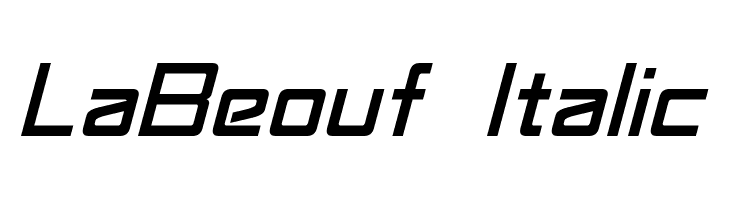 LaBeouf Italic  नि: शुल्क फ़ॉन्ट्स डाउनलोड