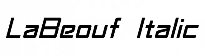 LaBeouf Italic  フリーフォントのダウンロード