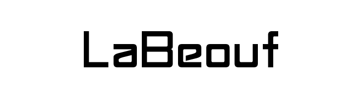 LaBeouf Font