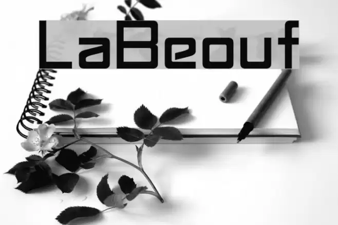 LaBeouf Font examples