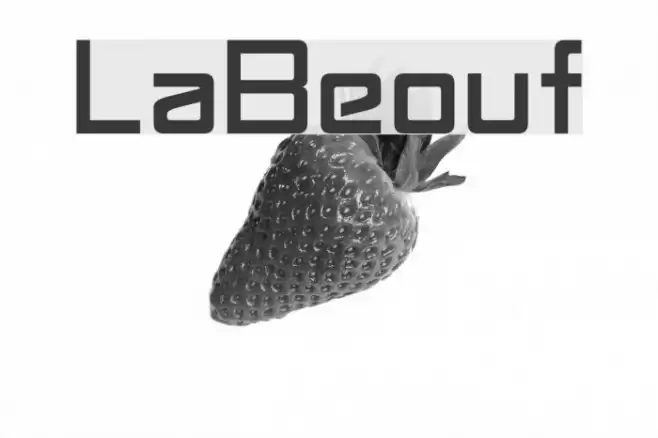 LaBeouf Font examples
