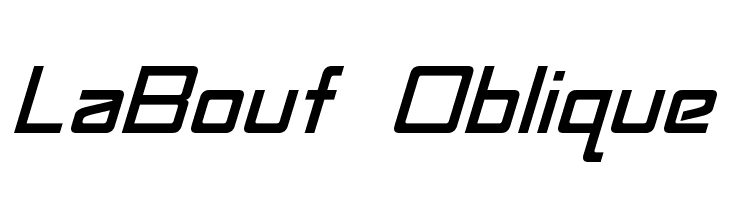 LaBouf Oblique  Free Fonts Download
