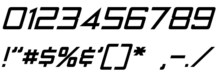 LaBouf Oblique Font OTHER CHARS