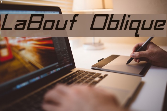 LaBouf Oblique Font examples