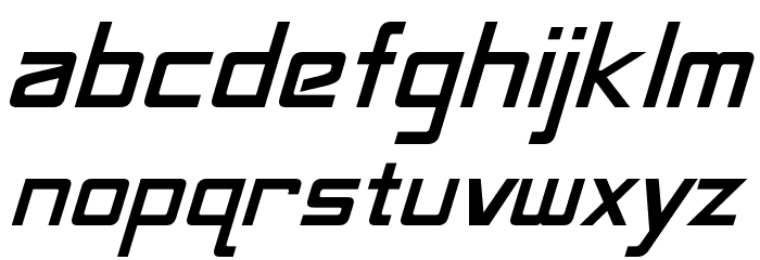 LaBouf Oblique Font LOWERCASE