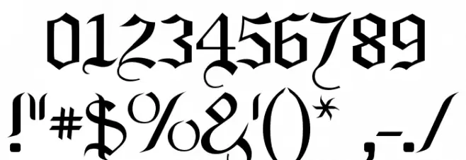 LaBrit Font OTHER CHARS