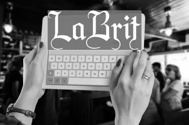 LaBrit Font examples