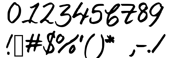 LaCarmella Font OTHER CHARS