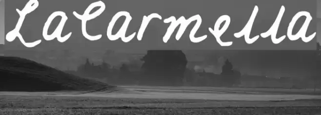 LaCarmella Font examples
