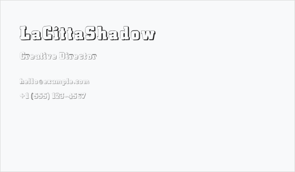 LaCittaShadow Business Card
