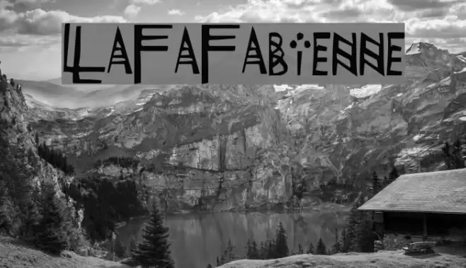 LaFaFabienne Font examples