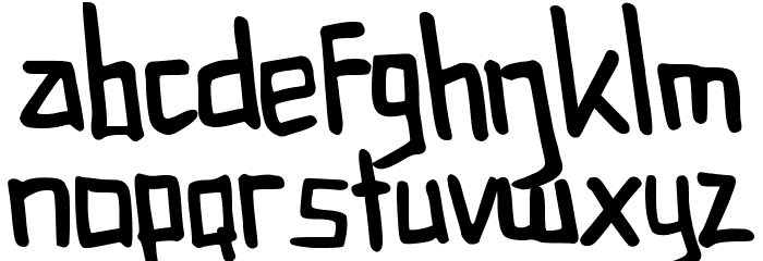 LaFlint Font LOWERCASE