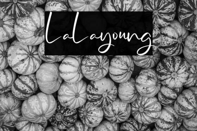 LaLayoung Caratteri examples