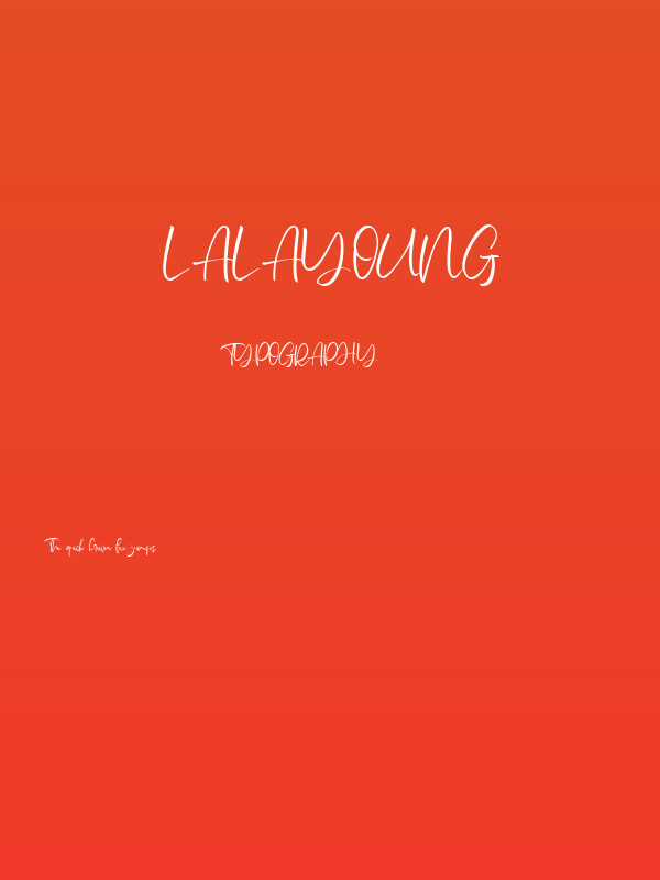 LaLayoung Poster