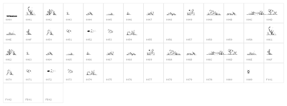LaLinea Sea Character Map