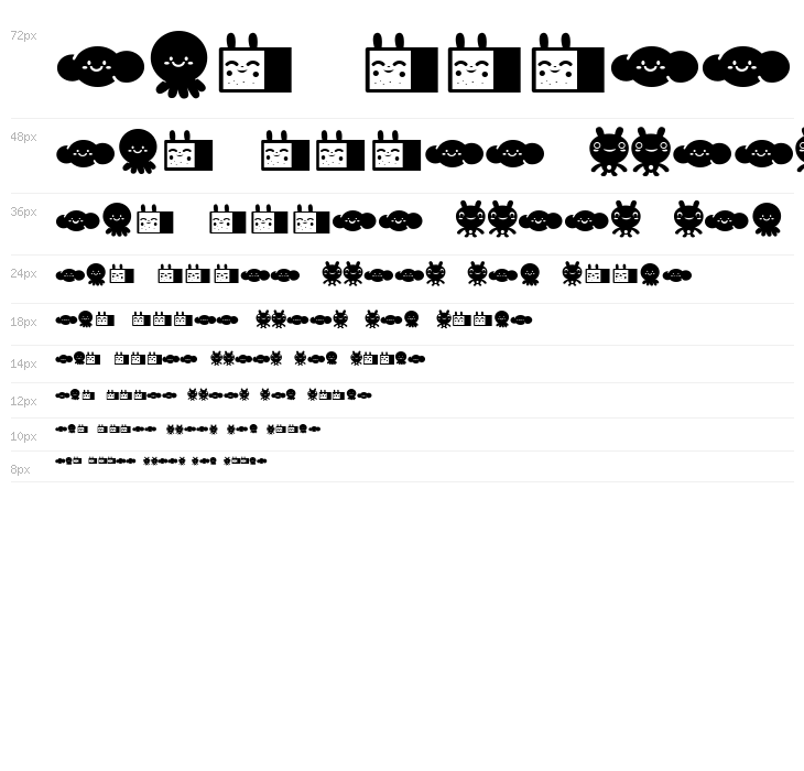 LaMonaProDingbatKawaii Waterfall