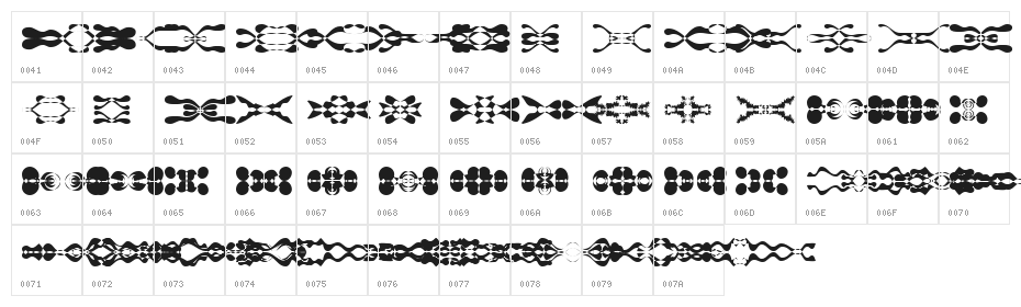 LaMorte11 Character Map