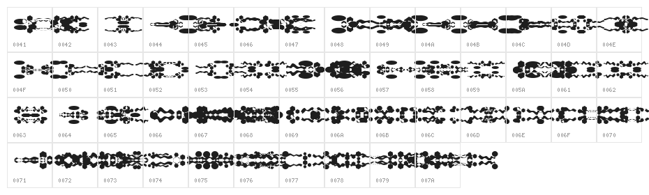 LaMorte12 Character Map