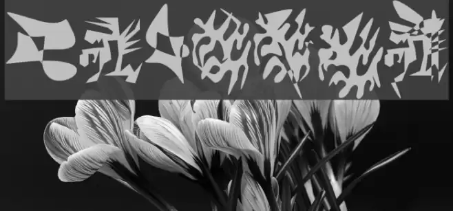 LaMorte1 Font examples