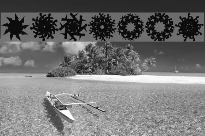 LaMorte3 Font examples