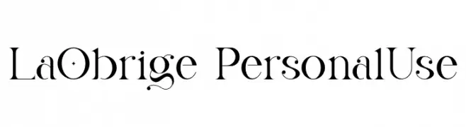 LaObrige-PersonalUse  تنزيل الخطوط