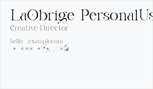 LaObrige-PersonalUse Business Card