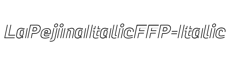 LaPejinaItalicFFP-Italic फ़ॉन्ट