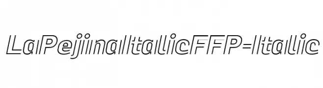 LaPejinaItalicFFP-Italic  Fuentes Gratis Descargar