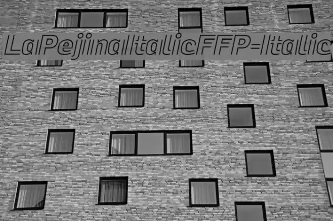 LaPejinaItalicFFP-Italic Polices examples