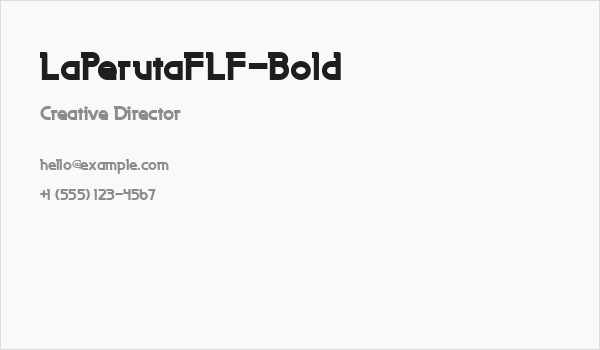 LaPerutaFLF-Bold Business Card