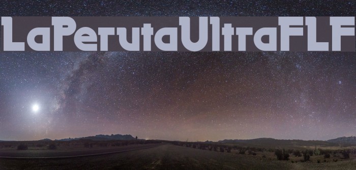 LaPerutaUltraFLF Font examples