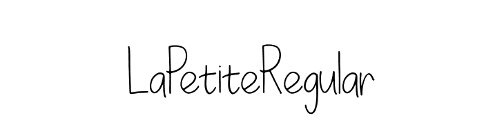 LaPetiteRegular  नि: शुल्क फ़ॉन्ट्स डाउनलोड