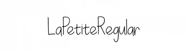 LaPetiteRegular  Fuentes Gratis Descargar