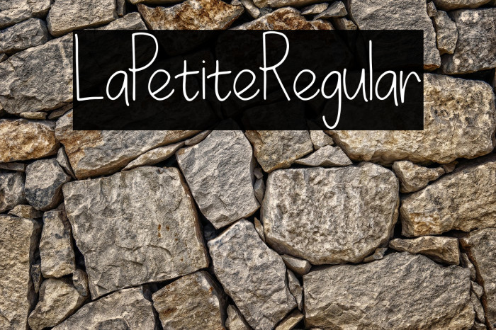 LaPetiteRegular Example 1
