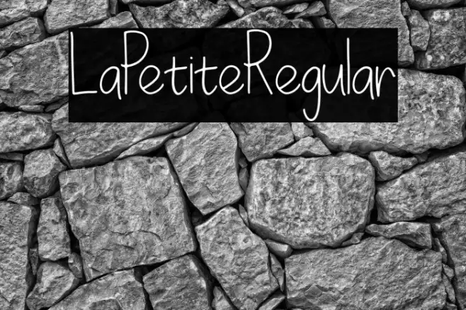 LaPetiteRegular Example 1