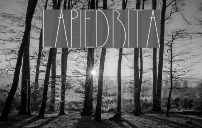 LaPiedrita Font examples