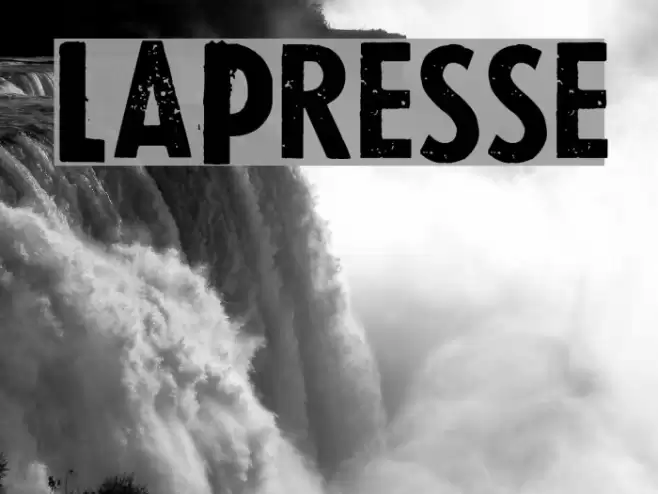 LaPresse Font examples