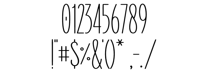 LaQuestro Font OTHER CHARS