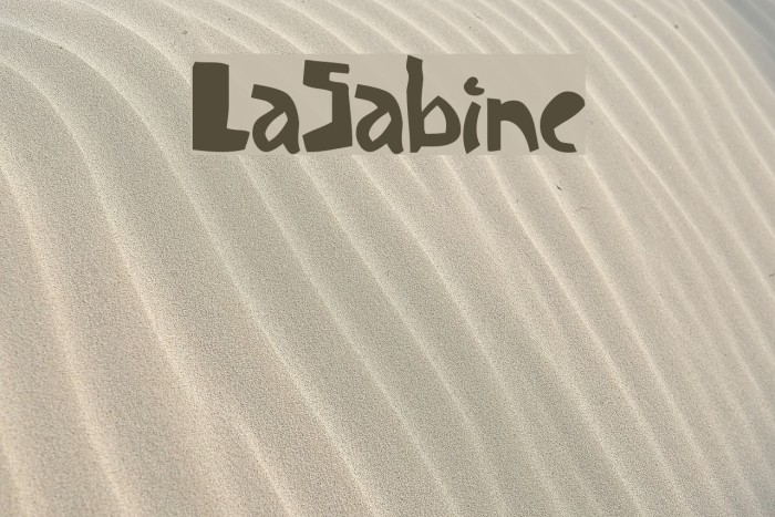 LaSabine Font examples